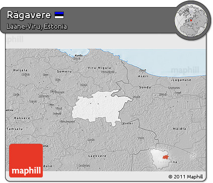 Gray 3D Map of Rägavere