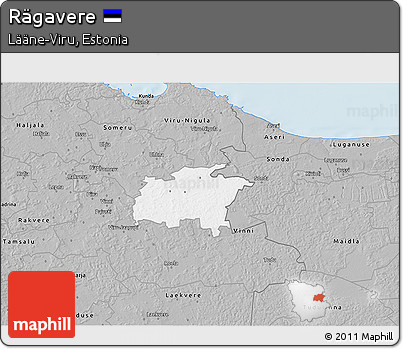 Gray 3D Map of Rägavere