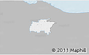Gray 3D Map of Rägavere, single color outside