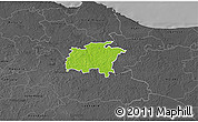 Physical 3D Map of Rägavere, darken, desaturated