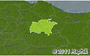 Physical 3D Map of Rägavere, darken