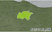 Physical 3D Map of Rägavere, darken, semi-desaturated