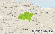 Physical 3D Map of Rägavere, shaded relief outside