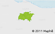 Physical 3D Map of Rägavere, single color outside