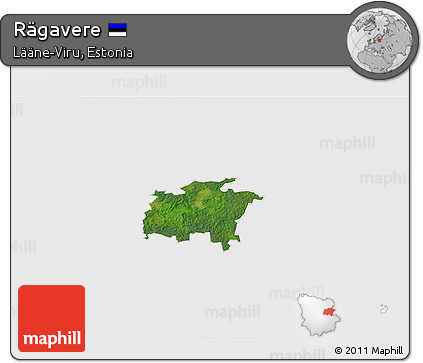 Satellite 3D Map of Rägavere, cropped outside