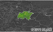 Satellite 3D Map of Rägavere, darken, desaturated