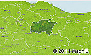 Satellite 3D Map of Rägavere, physical outside