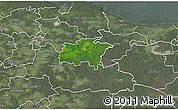 Satellite 3D Map of Rägavere, semi-desaturated