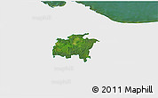 Satellite 3D Map of Rägavere, single color outside