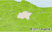 Shaded Relief 3D Map of Rägavere, physical outside