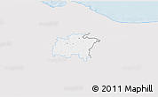 Silver Style 3D Map of Rägavere, single color outside