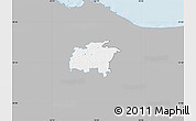 Gray Map of Rägavere, single color outside