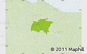 Physical Map of Rägavere, lighten