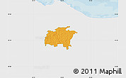 Political Map of Rägavere, single color outside