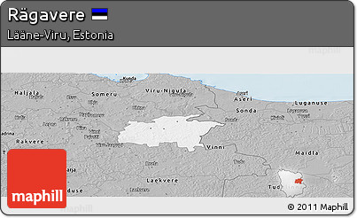 Gray Panoramic Map of Rägavere