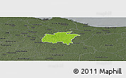 Physical Panoramic Map of Rägavere, darken, semi-desaturated
