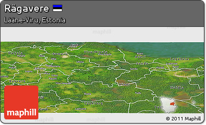 Satellite Panoramic Map of Rägavere