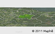 Satellite Panoramic Map of Rägavere, semi-desaturated