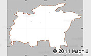 Gray Simple Map of Rägavere, cropped outside