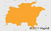 Political Simple Map of Rägavere, single color outside