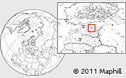 Blank Location Map of Rakvere, highlighted parent region