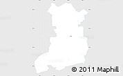 Silver Style Simple Map of Rakvere, single color outside