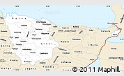 Classic Style Simple Map of Lääne-Viru