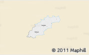 Classic Style 3D Map of Tamsalu, single color outside