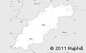 Silver Style Simple Map of Tamsalu