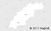 Silver Style Simple Map of Tamsalu, single color outside