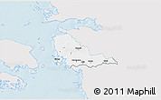 Silver Style 3D Map of Hanila, single color outside