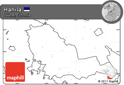 Blank Simple Map of Hanila, no labels