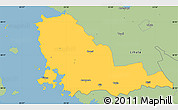 Savanna Style Simple Map of Hanila