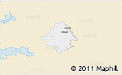 Classic Style 3D Map of Kullamaa, single color outside