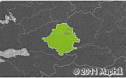 Physical 3D Map of Kullamaa, darken, desaturated