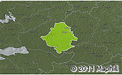 Physical 3D Map of Kullamaa, darken, semi-desaturated