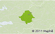 Physical 3D Map of Kullamaa, lighten