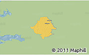 Savanna Style 3D Map of Kullamaa, single color outside