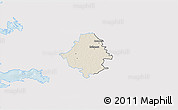 Shaded Relief 3D Map of Kullamaa, single color outside