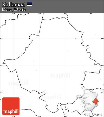 Blank Simple Map of Kullamaa, no labels