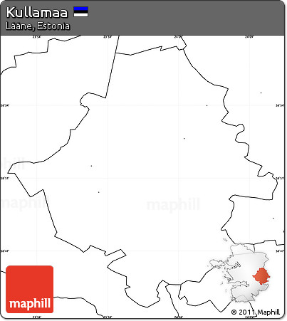 Blank Simple Map of Kullamaa, no labels