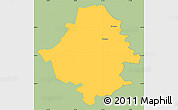 Savanna Style Simple Map of Kullamaa, single color outside