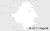 Silver Style Simple Map of Kullamaa