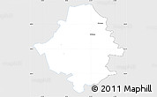 Silver Style Simple Map of Kullamaa, single color outside