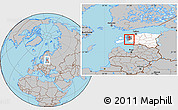 Gray Location Map of Lihula Linn, highlighted country, highlighted parent region