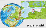 Physical Location Map of Lihula Linn, highlighted country