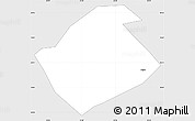 Silver Style Simple Map of Lihula Linn