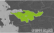 Physical 3D Map of Lihula, darken, desaturated