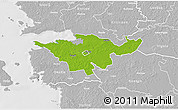 Physical 3D Map of Lihula, lighten, desaturated