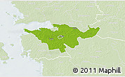 Physical 3D Map of Lihula, lighten